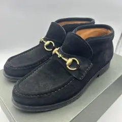 最終値下 GUCCI ホースビット ローファーブーツ スエード 36 1/2