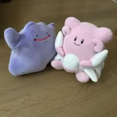 ポケモン　ちふぐっとぬいぐるみ〜メタモン.ハピナス〜　2種セット