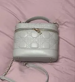 2Wayキルティングチェーンショルダーバニティバッグ[tr602]グレージュ