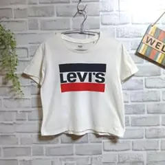 リーバイス 半袖tシャツ ロゴ カットソー 大人可愛い ショート丈 コットン Sのサムネイル