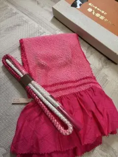 【未使用】帯〆・帯揚セット　ピンク