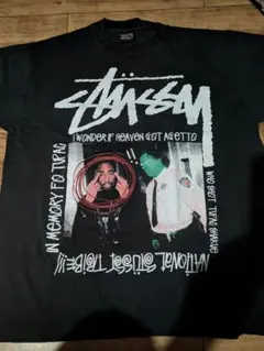 STUSSY × 2pac Tシャツ 黒 Lサイズ 新品のサムネイル
