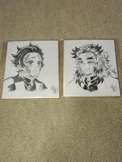 ufotable 鬼滅の刃 煉獄杏寿郎 竈門炭治郎 ミニ色紙