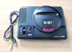 SEGA セガ メガドライブ 16-BIT 本体+AVケーブル 電源のみ確認