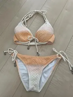 Natural Beauty セパレート水着　ビキニ　オレンジ　白　レディース
