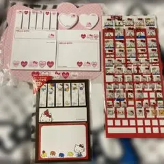 ハローキティ メモ.付箋　シール　セット　未使用品