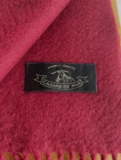 【カシミヤ100%】バーガンディ えんじ マフラー