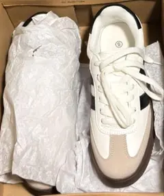 カジュアルスニーカー ホワイト/ベージュ/ブラック