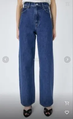 MOUSSY　HW 90S STRAIGHT　ブルー25