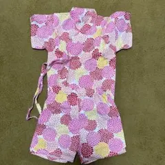 カラフル花柄甚平 80cm未満