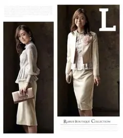 ルイルエブティック レースブラウスセットアップスーツ 入園入学卒園卒業