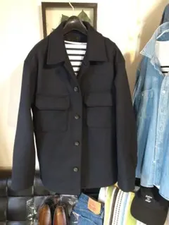 本日最終価格❗早い者勝ちsale❗UNIQLOオーバーシャツJKネイビーM完売品