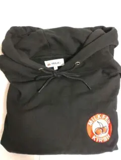 MILKFED.×KIRSHコラボパーカーさくらんぼ刺繍ロゴ