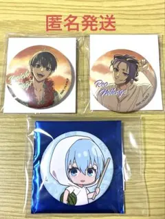 ブルーロック　and gallery 缶バッジ　潔　玲王　氷織