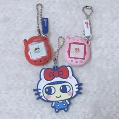 たまごっち サンリオ ラバーマスコット まめっち ハローキティ　ガチャガチャ