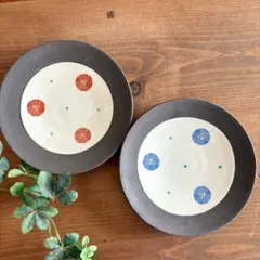 【新品未使用】和食器　２柄4枚セット　陶器　うつわ　皿 取り分け皿