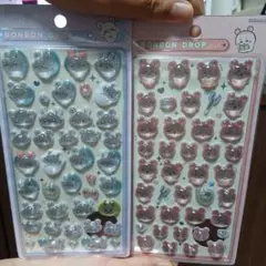 ちいかわボンボンドロップシール 古本屋モモンガ 2枚セット