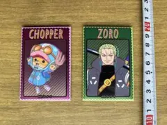 【未使用】ワンピース マグネット 2種セット ゾロ＆チョッパー エッグヘッド