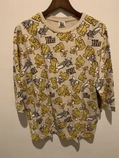トムとジェリー 七分袖Tシャツ ベージュ　Lサイズ 新品未使用