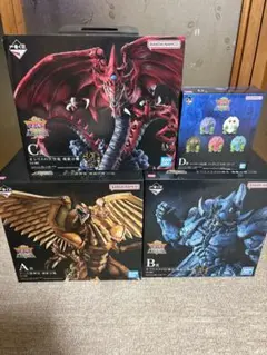 一番くじ 遊戯王 三幻神顕現 A賞B賞C賞D賞 セット