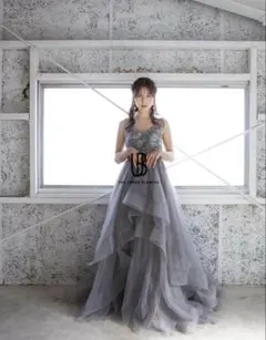 THE URBAN BLANCHE アーバンブランシュ　カラードレス　グレー