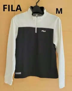 ♥クリーニング済♥【FILA】M 白×黒