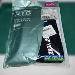 YONEX ロングスパッツ女性用フィットネスモデル STBF2518 ユニL 黒