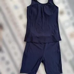ネイビー スクール水着 タンクトップとショートパンツ165〜175