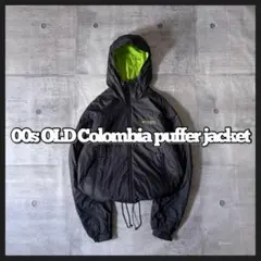 00s Colombia puffer jacket y2k ゲッコーグリーン