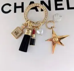 CHANEL ホリデーバレンタインカメリアCHANELダブルリボンチャーム