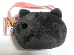ねこあつめ ぬいぐるみパスケース くろとらさん タグ付