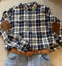 Ralph Lauren チェック柄フランネルシャツ XL[＊18-20]