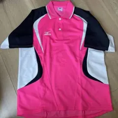 ミズノ　MIZUNO テニスウェア　Sサイズ　ポロシャツ　ピンク色