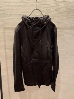 00s tornado mart leather hoodie jacketのサムネイル