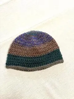 ビーニー　ニット帽　ハンドメイド
