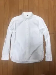 無印良品 MUJI 長袖 ボタンダウン オックスフォードシャツ(L)ホワイト　白