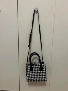 WEGO ハウンドトゥース ショルダーバッグ