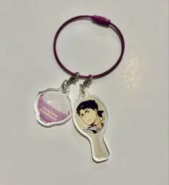 ハイキュー!!　大戸屋　トレーディングしゃもじ&ごはん2連アクリルチャーム　牛島