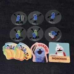 パペットスンスン スシロー シール & クリアピック 9枚セット グッズ