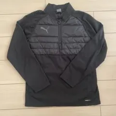 PUMA ハーフジップ 裏起毛　ブラック　150