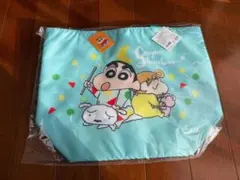 【新品】クレヨンしんちゃん　保冷トートバッグ 水色
