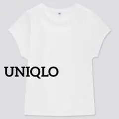 UNIQLO レディース　コットンリラックスフレンチスリーブT ホワイト　S