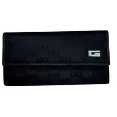 GUCCI 長財布 GG総柄 型押し シルバー金具