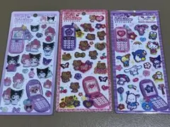 国内正規品 サンリオ　平成はっぴーフォン　３枚セット