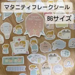 母子手帳シール　マタニティ　育児記録　アルバム　B6