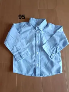 ライトブルー ボタンダウン シャツ　95