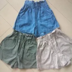 GU　　ジーユーショートパンツ　3枚セット