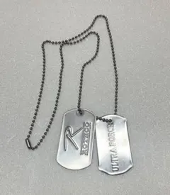 【メンズ】シルバードッグタグネックレス