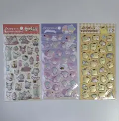 【匿名配送】サンリオ ぷくっとシール 3種セット ダイソー