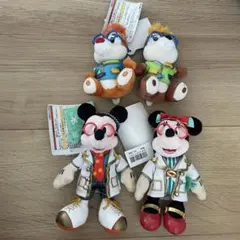 ディズニーシー16周年　ぬいぐるみバッジ　ミッキー　ミニー　チップとデール